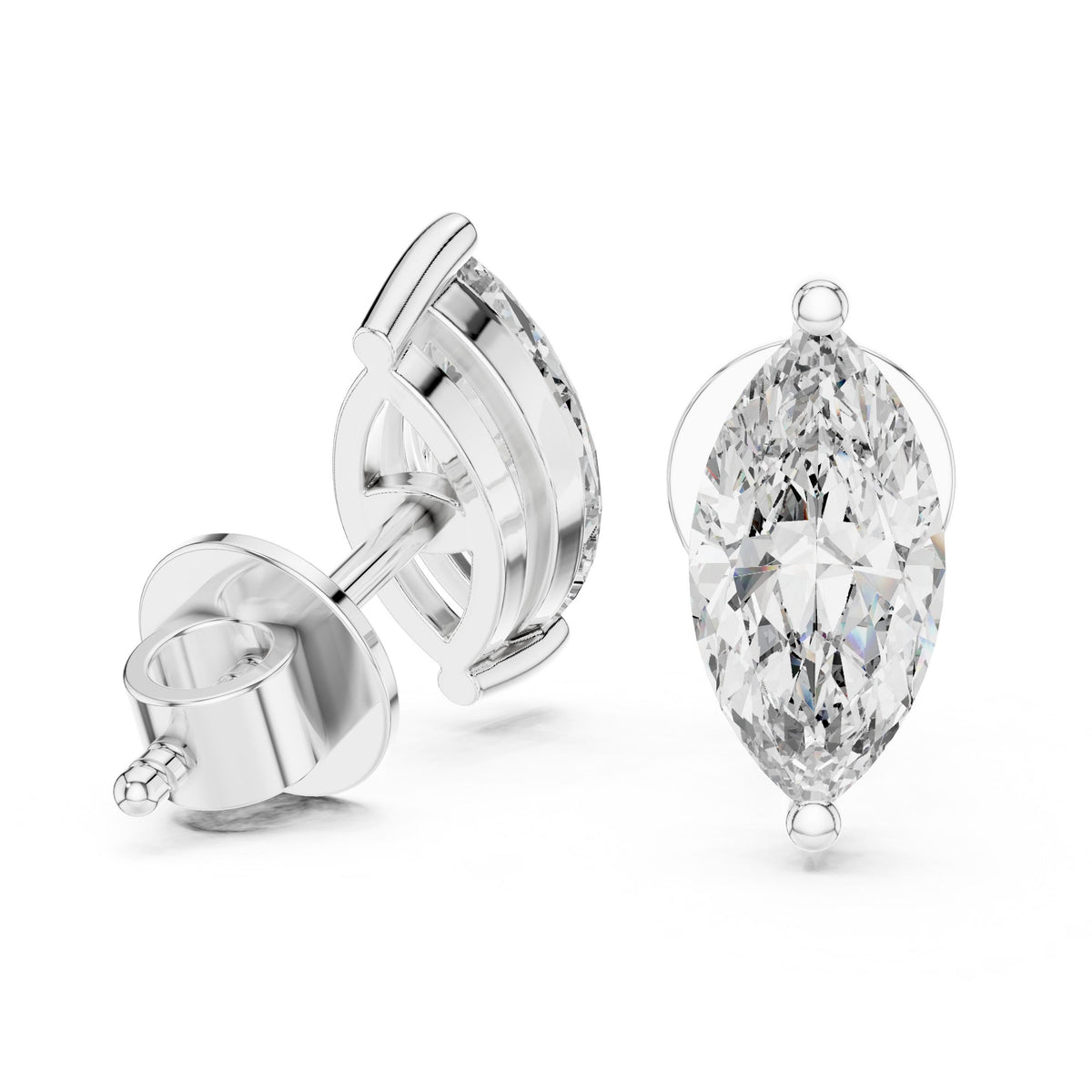 Classic Earring Marquise studs / 51