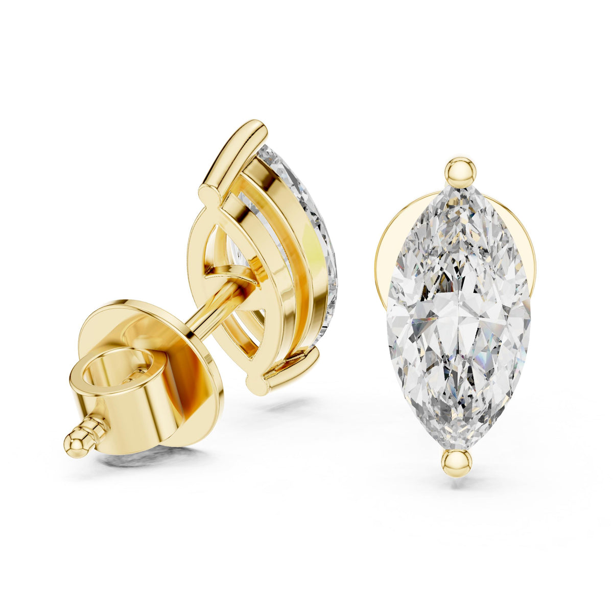 Classic Earring Marquise studs / 51