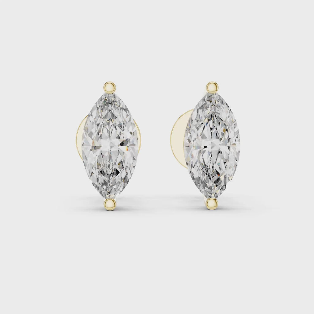 Classic Earring Marquise studs / 51