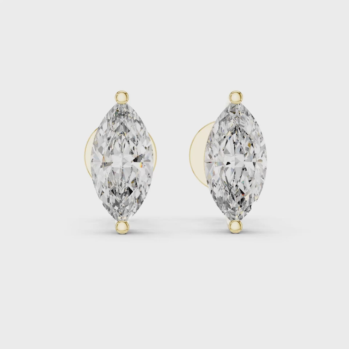 Classic Earring Marquise studs / 51