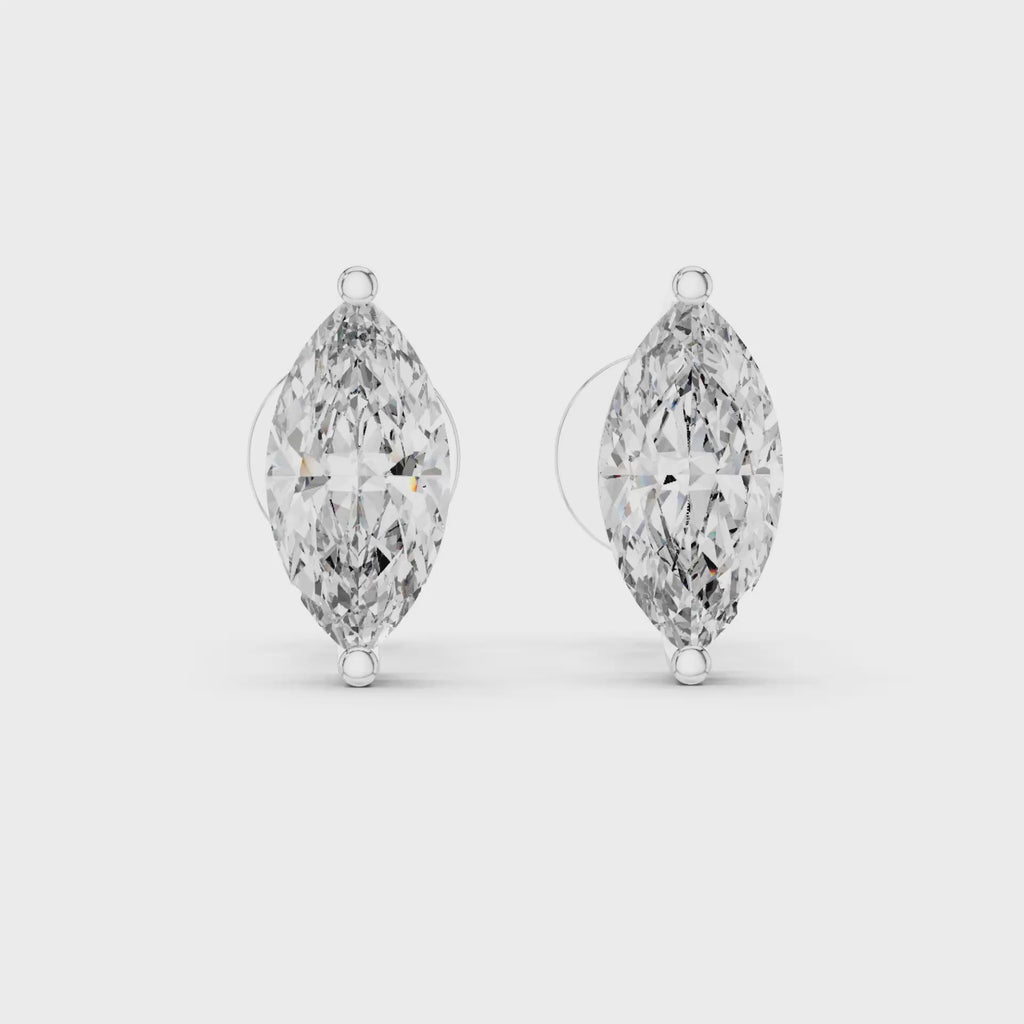 Classic Earring Marquise studs / 51